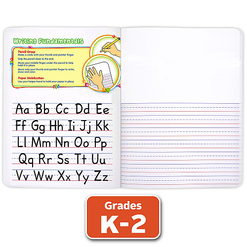 Mead Primary Journal Half Page Ruled, Blue Marble Cover, Primary Rule, (100) 9.75 x 7.5 Sheets (9554)