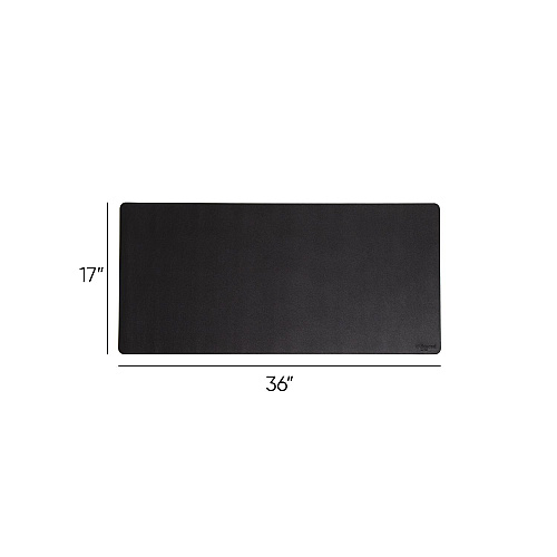 Smead Vegan Leather Desk Pads, 36 x 17, Charcoal (64828)