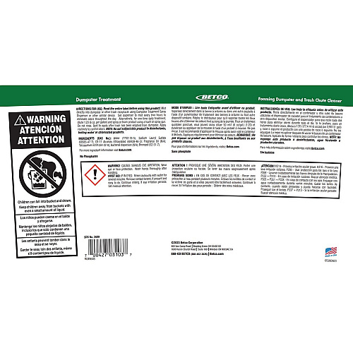 Betco Dumpster Treatment, Mango Scent, 5 gal Pail (26090500)