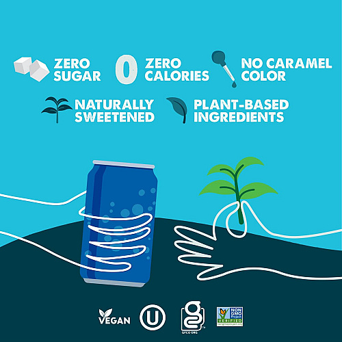 Zevia Zero Sugar Naturally Sweetened Green Tea, Green, 12 oz Can, 12/Carton (0170612)