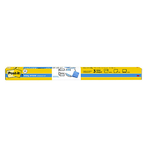 Post-it Easy Erase Permanent Marker Whiteboard Surface, 72 x 48, White Surface (EE6X4)