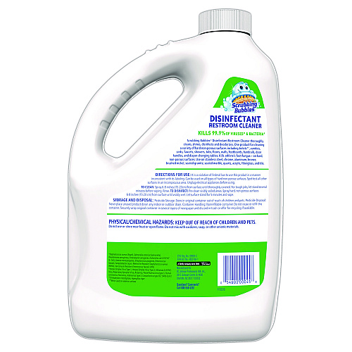 Scrubbing Bubbles Disinfectant Restroom Cleaner, Citrus Scent, 1 gal Bottle, 4/Carton (335599)