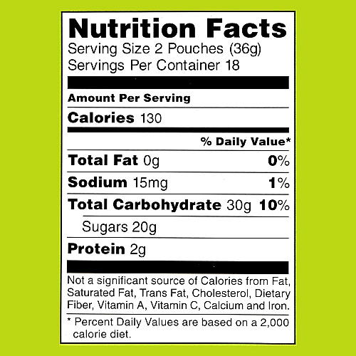 Nickelodeon SpongeBob Squarepants Giant Krabby Patties Gummy Candy, Fruity, 0.63 oz Packet, 36/Bag, 2/Carton (60004072)