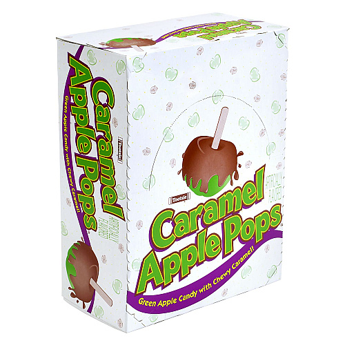Tootsie Roll Caramel Apple Pops, 0.63 oz Individually Wrapped, 48/Box, 2 Boxes/Carton (60004066)