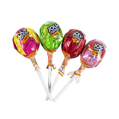 Jolly Rancher Lollipops Assortment, Assorted Flavors, 0.6 oz Individually Wrapped, 50/Box, 2 Boxes/Carton (60004065)