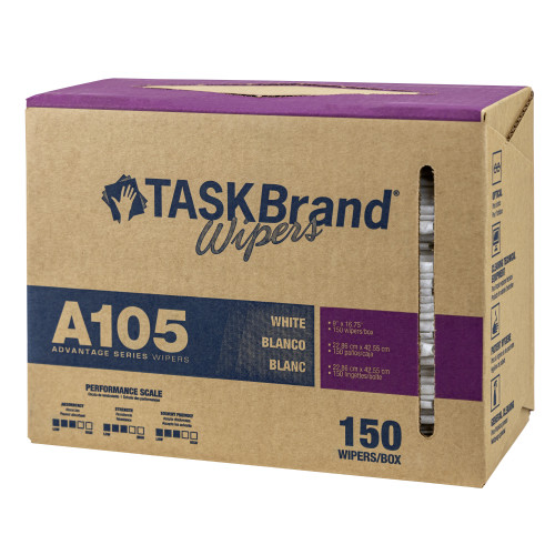 Taskbrand A105 Spunlace Interfold Wiper - Case Of 900 (N-A105IDW)