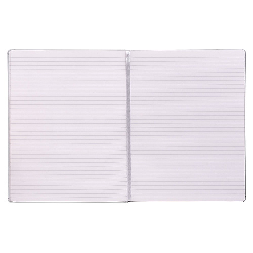 PUKKA PAD Soft Cover Notebook, College Rule, Pebble Cover, (96) 11 x 8.5 Sheets (9943SIG)