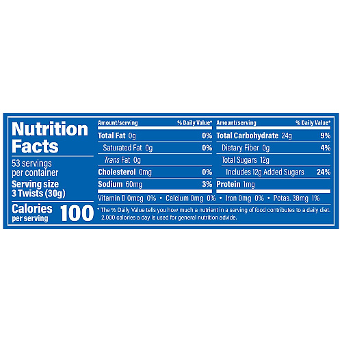 Red Vines Black Licorice Twists, 3.5 lb Jar, 2/Carton (60004084)
