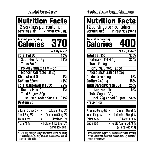 Kellogg's Pop Tarts, Brown Sugar Cinnamon/Strawberry, 2/Pouch, 24 Pouches Box, 2 Boxes/Carton (60004083)