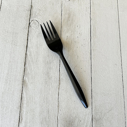 Boardwalk Mediumweight Polypropylene Cutlery, Fork, Black, 1,000/Carton (BWKFORKBLPP)
