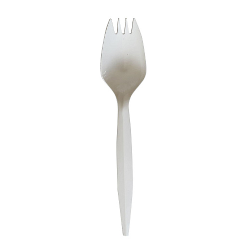 Boardwalk Mediumweight Wrapped Polypropylene Cutlery, Spork, White, 1,000/Carton (BWKSPORKWHPPIW)