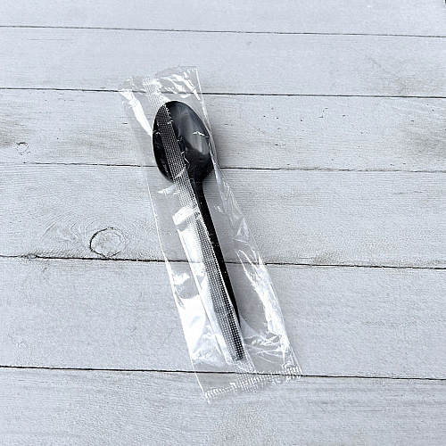 Boardwalk Mediumweight Polypropylene Cutlery, Teaspoon, Black, 1,000/Carton (BWKSPOONBLPPIW)