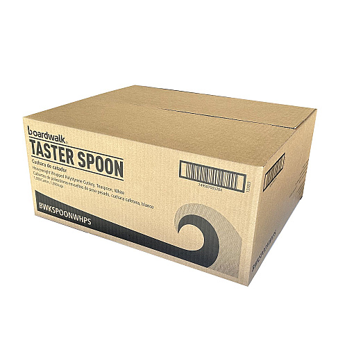 Boardwalk Heavyweight Wrapped Polystyrene Cutlery, Teaspoon, White, 1,000/Carton (BWKSPOONWHPS)