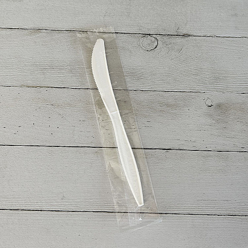 Boardwalk Mediumweight Wrapped Polypropylene Cutlery, Knife, White, 1,000/Carton (BWKKNIFEMWPPIW)