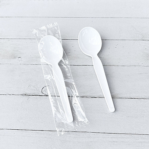 Boardwalk Heavyweight Wrapped Polystyrene Cutlery, Teaspoon, White, 1,000/Carton (BWKSPOONWHPS)