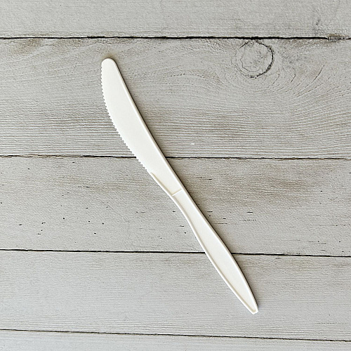 Boardwalk Mediumweight Polypropylene Cutlery, Knife, White, 1,000/Carton (BWKKNIFEPPMW)