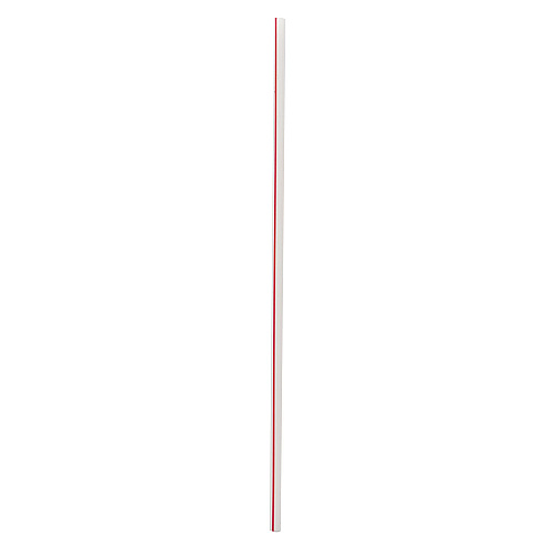 Boardwalk Wrapped Giant Straws, 10.25", Polypropylene, Red/White Striped, 1,200/Carton (BWKGST1025RW)