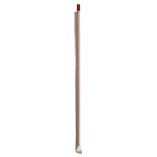 Boardwalk Wrapped Giant Straws, 10.25", Polypropylene, Red, 1,200/Carton (BWKGST1025RD)