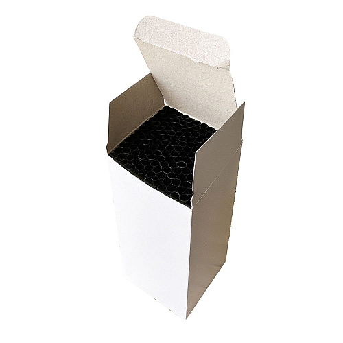 Boardwalk Jumbo Straws, 7.75", Polypropylene, Black, 12,500/Carton (BWKJSTUW775BK)