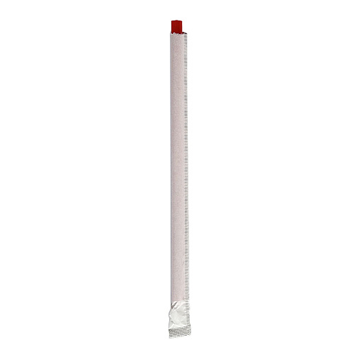 Boardwalk Wrapped Giant Straws, 7.75", Polypropylene, Red, 7,200/Carton (BWKGSTW775RD)