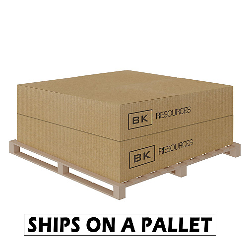 BK Resources Stainless Steel Flat Top Work Tables, 60w x 30d x 36h, Silver, 2/Pallet (2VT6030)