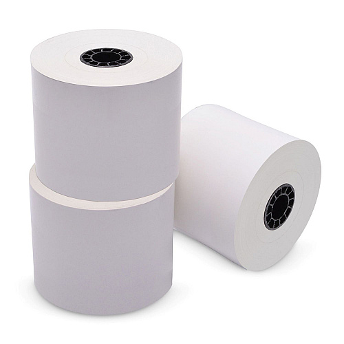 ICONEX Sticky Media, 3.15" x 270 ft, White, 12 Rolls/Carton (90230088)