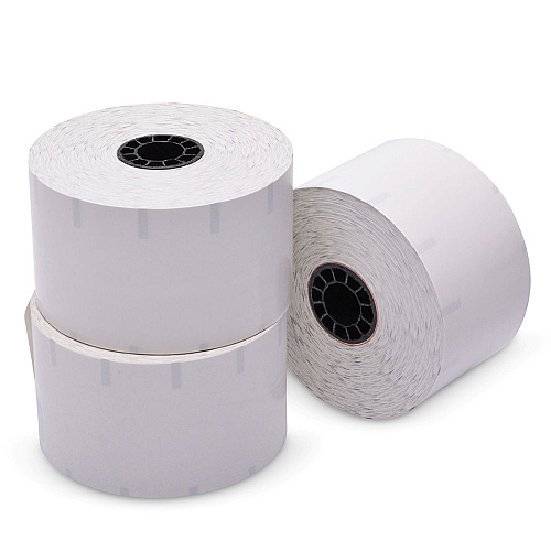 ICONEX Sticky Media, 2.28" x 350 ft, White, 12 Rolls/Carton (90232634)