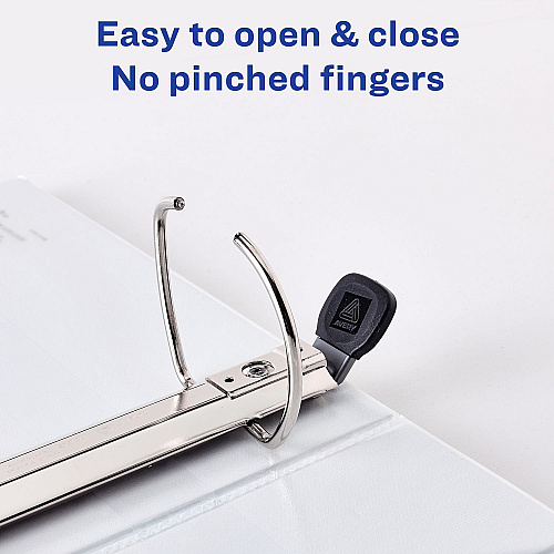 Avery Heavy-Duty View Binder with DuraHinge and Locking One Touch EZD Rings, 3 Rings, 3" Capacity, 11 x 8.5, White, 4/Carton (79193CT)
