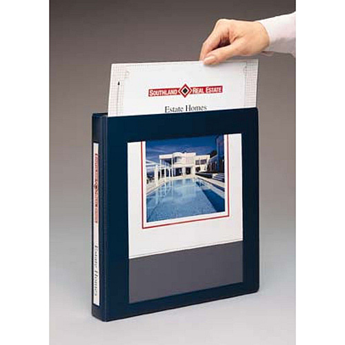 Avery Framed View Heavy-Duty Binders, 3 Rings, 1" Capacity, 11 x 8.5, Black, 12/Carton (68054CT)