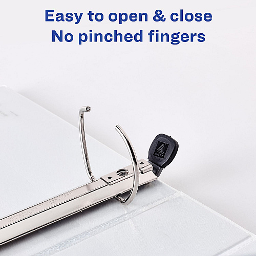 Avery Heavy-Duty View Binder with DuraHinge and One Touch EZD Rings, 3 Rings, 2" Capacity, 11 x 8.5, White, 6/Carton (79192CT)