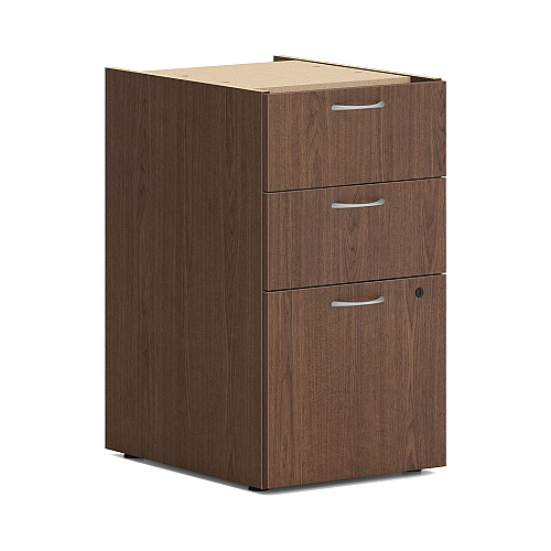 HON Mod Double Pedestal Desk Bundle, 60" x 30" x 29", Sepia Walnut (LDS6030BBFSE)