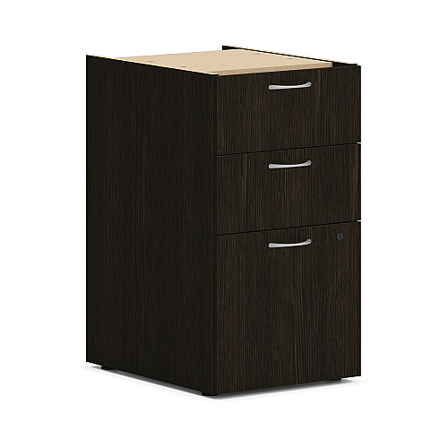 HON Mod Double Pedestal Desk Bundle, 66" x 30" x 29", Java Oak (MOD005)