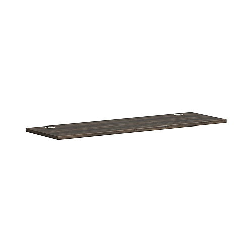 HON Coordinate Height Adjustable Desk Bundle 2-Stage, 70" x 22" x 27.75" to 47", Florence WalnutBlack (HAT2SFLB2270)