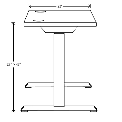 HON Coordinate Height Adjustable Desk Bundle 2-Stage, 70" x 22" x 27.75" to 47", Florence Walnut/Designer White (HAT2SFLW2270)