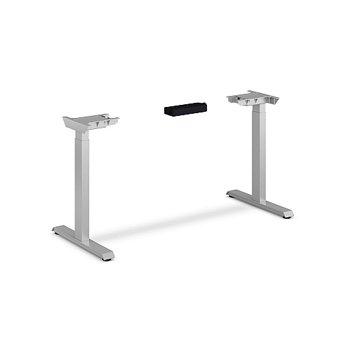 HON Coordinate Height Adjustable Desk Bundle 2-Stage, 46" x 22" x 27.75" to 47", Florence WalnutSilver (HAT2SFLS2246)