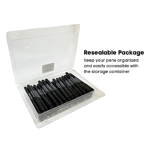 Dri Mark Counterfeit Bill Detector Marker Pen, 3 x 7.25 x 0.6, Black, 50/Pack (CFD50PK)