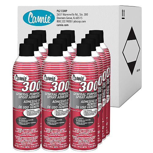 Camie 300 General Purpose Spray Adhesive, 14 oz, 12/Carton