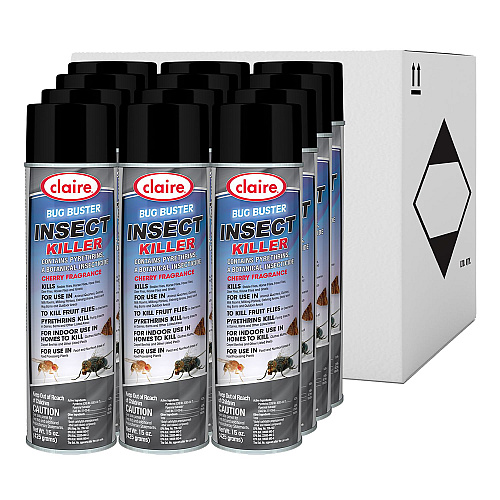 Claire Bug Buster Insect Killer, 15 oz Aerosol Spray, 12/Carton (271)