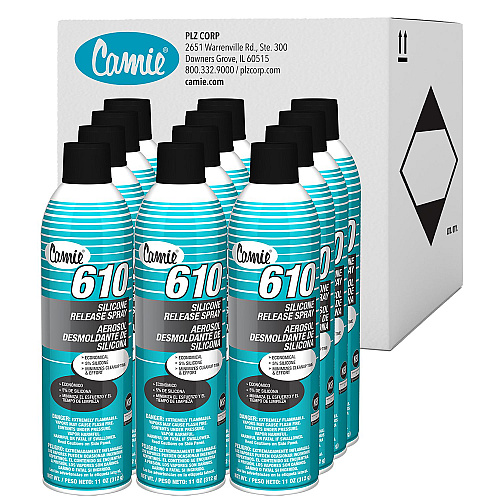 Camie 610 Silicone Release Agent, 11 oz Aerosol Can, 12/Carton