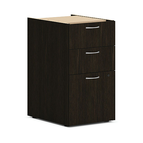 HON Mod Double Pedestal Desk Bundle, 72" x 30" x 29", Java Oak (MOD010)