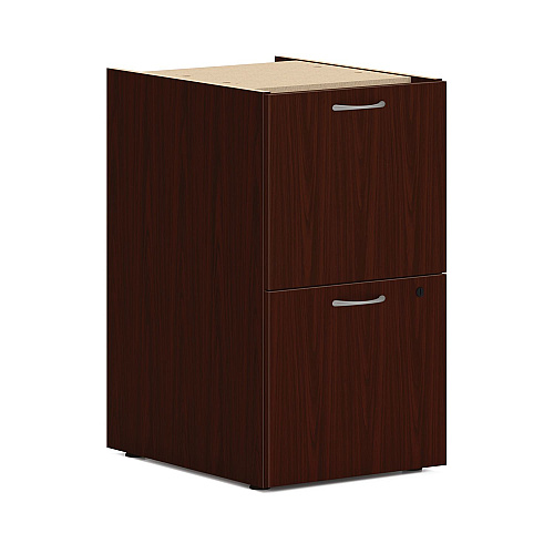 HON Mod Double Pedestal Desk Bundle, 72" x 30" x 29", Traditional Mahogany (MOD006)