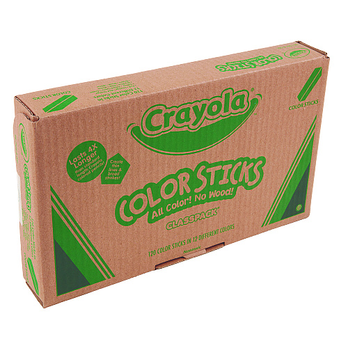 Crayola Color Sticks Classpack Set, Assorted Lead and Barrel Colors, 120/Pack (687504)