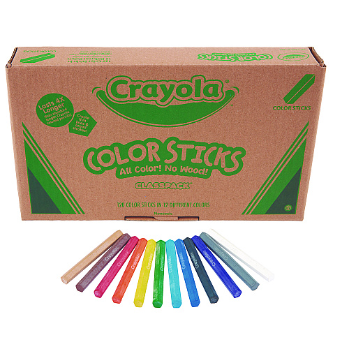 Crayola Color Sticks Classpack Set, Assorted Lead and Barrel Colors, 120/Pack (687504)