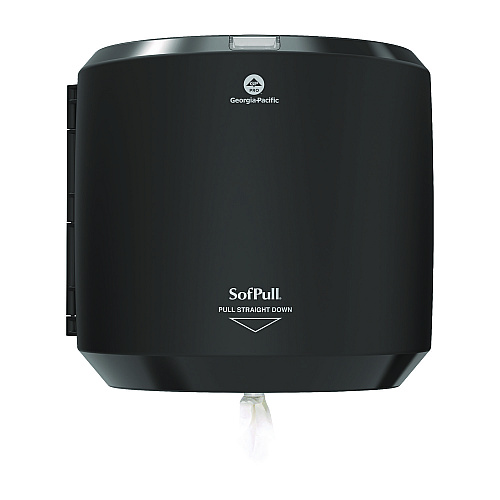 Georgia Pacific Professional SofPull CenterPull Hand Towel Dispenser, 10.13 x 10.58 x 11.33, Black (58201B)