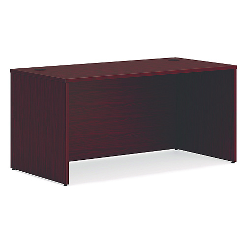 HON Mod L-Station Double Pedestal Desk Bundle, 60" x 72" x 29", Traditional Mahogany (MOD188)