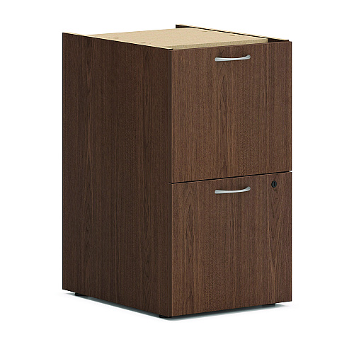 HON Mod U-Station Bundle, 66" x 96" x 29", Sepia Walnut (MOD079)