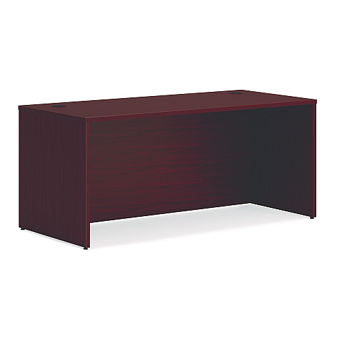 HON Mod L-Station Double Pedestal Desk Bundle, 66" x 72" x 29", Traditional Mahogany (MOD073)