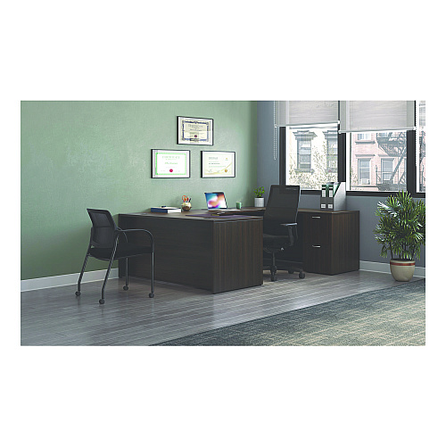 HON Mod U-Station Bundle, 66" x 96" x 29", Java Oak (MOD081)