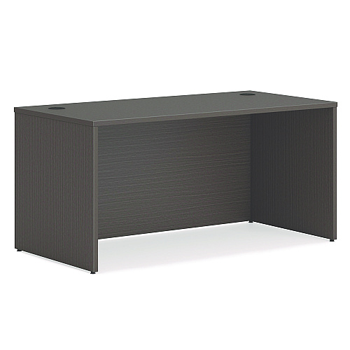 HON Mod L-Station Double Pedestal Desk Bundle, 60" x 72" x 29", Slate Teak (MOD187)