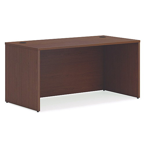 HON Mod L-Station Single Pedestal Desk Bundle, 60" x 72" x 29", Sepia Walnut (L6072L1BBFSE)